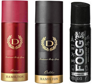 Buy FOGG Amaze Perfume 25ml Honour Calive body spray 50ml Each small size Eau de Parfum 125 ml Online In India Flipkart