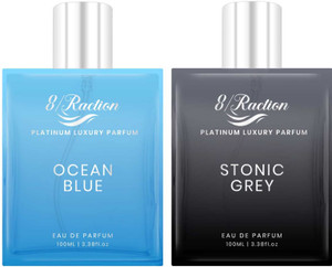 Buy 8Raction Ocean Blue Stonic Grey Long Lasting Parfum For Men