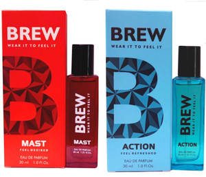 Buy BREW 1 MAST 1 ACTION PERFUME 30 ML EACH PACK OF 2 . Eau de