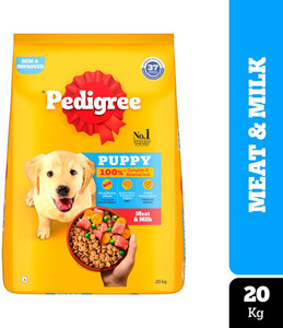 PEDIGREE Puppy Meat Milk 20 kg Dry Young Dog Food Price in India Buy PEDIGREE Puppy Meat Milk 20 kg Dry Young Dog Food online at Flipkart