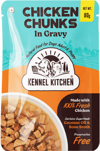 Wet Dog Food Chunks in Gravy Chicken 80 g Wet Adult, Young Dog Food