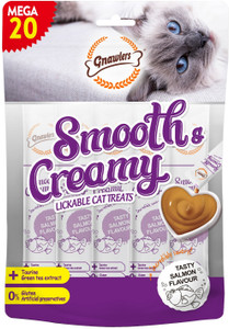 Gnawlers Creamy Cat Treats with Salmon Flavour for Cats 300g. Sold by DogsNCats Salmon 0.3 kg Wet Adult Cat Food Price in India Buy Gnawlers Creamy Cat Treats with Salmon Flavour