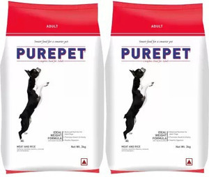 purepet Rice Meat 6 kg 2x3 kg Dry Adult Dog Food Price in India Buy purepet Rice Meat 6 kg 2x3 kg Dry Adult Dog Food online at Flipkart