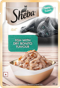 Rich Fish with Dry Bonito Flavour Fish 0.035 kg Wet Adult Cat Food