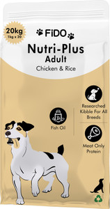 FIDO Nutri Plus Adult Chicken 20 kg Dry Adult Dog Food Price in