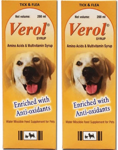 Tick Flea Verol Multivitamin Syrup Pet Health Supplements Price in India Buy Tick Flea Verol Multivitamin Syrup Pet Health Supplements online at Flipkart