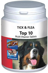 Tick Flea TOP 10 Multivitamin Tablets for Dogs Pet Health Supplements Price in India Buy Tick Flea TOP 10 Multivitamin Tablets for Dogs Pet Health Supplements online at Flipkart
