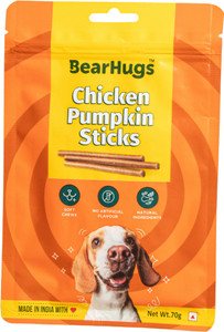 Soft & Chewy Sticks Chicken & Pumpkin Treat Perfect for Dogs (Pack of 1, 70 gm) Chicken Dog Treat