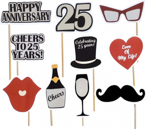 25th anniversary photo booth shop props