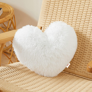 White heart on sale cushion
