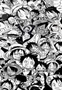 One Piece Manga Collage - Anime Collage Store - Drawings & Illustration,  Fantasy & Mythology, Other Fantasy & Mythology - ArtPal