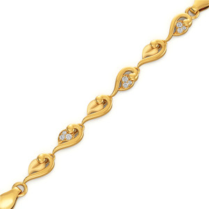 Joyalukkas Floral gold bracelet Yellow Gold 22kt Bracelet Price in