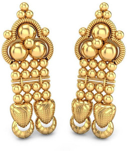 Candere by Kalyan Jewellers BIS Hallmark Yellow Gold 22kt Jhumki