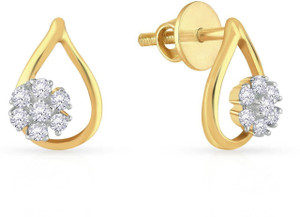 Diamond stud earrings malabar gold shop