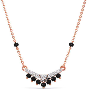 Candere by Kalyan Jewellers Diamond Mangalsutra pendant with chain 18kt Diamond Rose Gold Mangalsutra Tanmaniya Price in India Buy Candere by Kalyan Jewellers Diamond Mangalsutra pendant with chain 18...