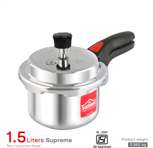SUMMIT Outer Lid Supreme 1.5 L Outer Lid Pressure Cooker Price in India Buy SUMMIT Outer Lid Supreme 1.5 L Outer Lid Pressure Cooker online at Flipkart