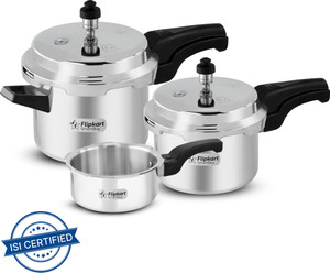 Flipkart SmartBuy Alpha 2 L 3 L 5 L Outer Lid Induction Bottom Pressure Cooker Price in India Buy Flipkart SmartBuy Alpha 2 L 3 L 5 L Outer Lid Induction Bottom Pressure Cooker online at Flipkart