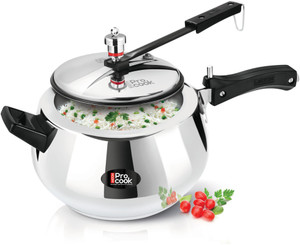 MILTON Pro Cook Curve Sandwich Bottom Induction Pressure Cooker With Inner Lid 5 L Inner Lid Induction Bottom Pressure Cooker Price in India Buy MILTON Pro Cook Curve Sandwich Bottom Induction