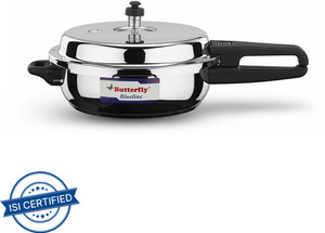Butterfly BUTTERFLY 4.5 LITRE PRESSURE PAN BLUELINE 4.5 L Outer Lid Induction Bottom Pressure Pan Price in India Buy Butterfly BUTTERFLY 4.5 LITRE PRESSURE PAN BLUELINE 4.5 L Outer Lid Induction
