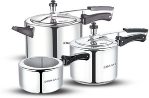BAJAJ 2 L 3 L 5 L Inner Lid Pressure Cooker Price in India Buy BAJAJ 2 L 3 L 5 L Inner Lid Pressure Cooker online at Flipkart