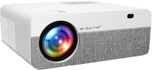 Egate K9 Pro-Max Android Full HD| 4K Support | Android 9.0 |4D Keystone | Home Cinema (6600 lm / 1 Speaker / Wireless / Remote Controller) Portable Projector