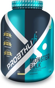 Proathlix Monster Bulk Gainer Supplement (Banana, 3KG) with