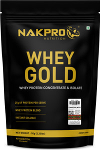 Gold Whey Protein Concentrate & Isolate, 25.5g Protein, Trustified Certified Whey Protein