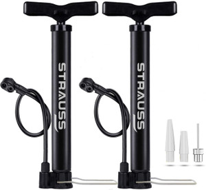 Strauss Air Pump Double Action Pack of 2 Bicycle Ball