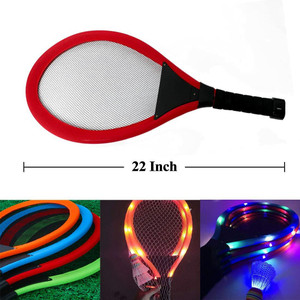 Vibgyor Products Led Light Badminton Racket for Kids Set of 2 with