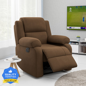 GREEN SOUL Comfy Single Seater Recliner Sofa with Suede Fabric Elite Brown Fabric Manual Recliner Price in India Buy GREEN SOUL Comfy Single Seater Recliner Sofa with Suede Fabric Elite Brown