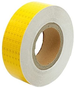 Sew on High Visibility Reflective Tape - Webbing Tape, Size: 2 inch x 25 yds, Yellow
