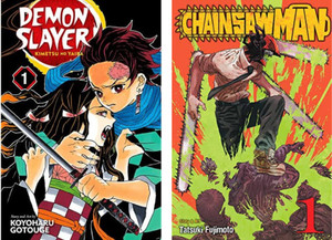 Bestselling Manga Demon Slayer Vol 1 Chainsaw Man Vol 1