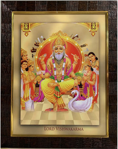 JEETPHOTOS Vishwakarma HD PHOTO Religious Frame Price in India