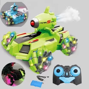 Jsk enterprise 2.4GHz Rechargeable Smoke Sparking Mist Spray Side Way Drift Remote Control Car With Light And Music Cool Stunt 360 Degree Rotation Drift King Rock Monster RC Car  (Multicolor)