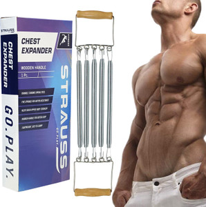 Strauss 5 Spring Chest Expander Ideal for Gym Home Stretching Resistance Tube Buy Strauss 5 Spring Chest Expander Ideal for Gym Home Stretching Resistance Tube Online at Best Prices