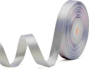 Grey satin ribbon store