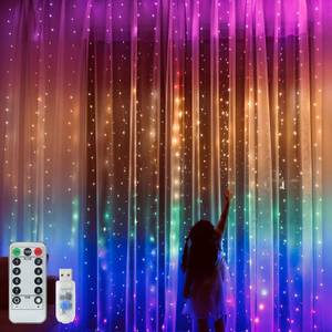 PESCA 300 LEDs 3.66 m Multicolor Flickering, Steady String Rice Lights