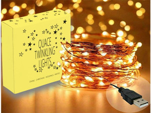 QUACE Copper String 10M 100 LED USB Operated Wire Decorative Lights Diwali Christmas Led Light Price in India Buy QUACE Copper String 10M 100 LED