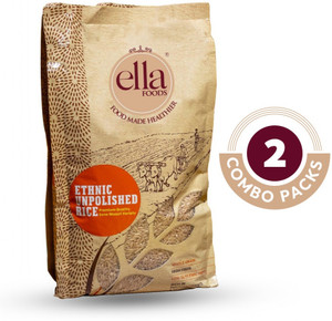 Ethnic , High Fiber Brown Sona Masuri Rice Brown Sona Masoori Rice (Medium Grain, Unpolished)