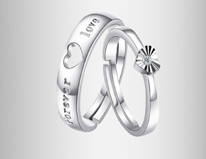Original silver deals ring for couple