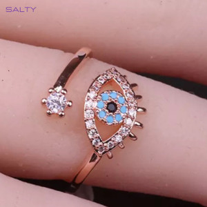 Evil eye ring rose gold deals
