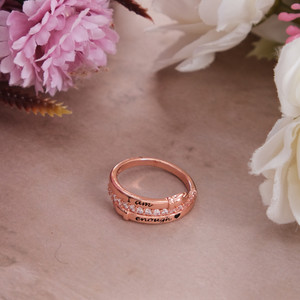 I am enough rose gold ring deals