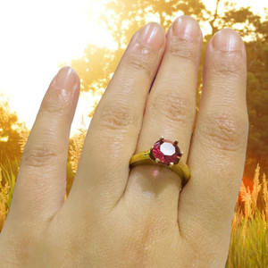 Ruby gold clearance ring