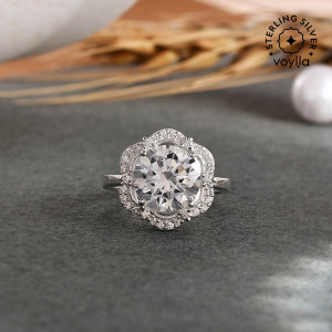 Voylla Sterling Silver Rhodium Plated Ring Price in India Buy