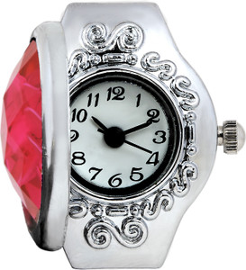 Seven Square Oval Shape Red Stretchable Designer Finger Ring Watch for Women Girls Stainless Steel Pearl Ring Price in India Buy Seven Square Oval Shape Red Stretchable Designer Finger Ring