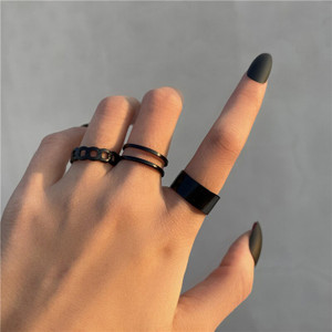 Matte black ring sales womens