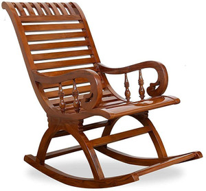 India wood mart Wooden Rolling Chair Rest Chair Easy Chair