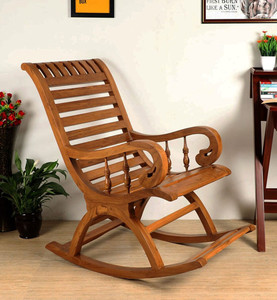 Artesia Teak Wood Rocking Chair For Living Room Garden for