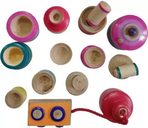 Wooden choppu set cheap