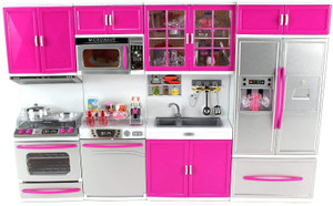 TGNSTORE Barbie Dream House Kitchen Set Light Sound Barbie